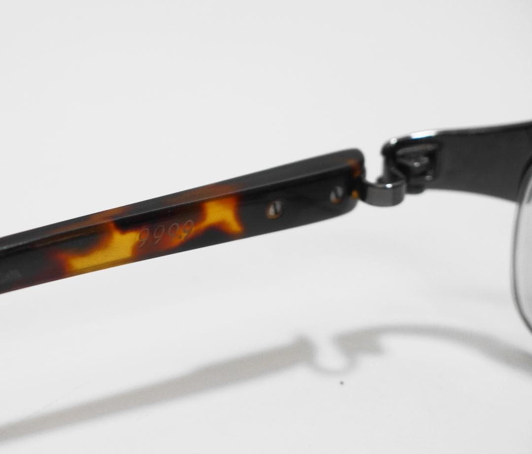 値引交渉歓迎】【希少絶版フォーナインズ☆999.9】茨布甲本鼈甲眼鏡