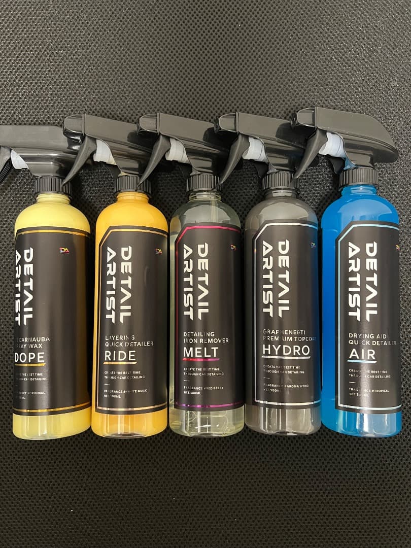 全て新品】DETAIL ARTIST 洗車スプレー 5本セット