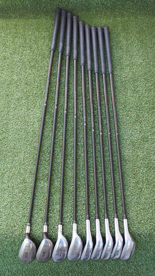 【レディース】 PRGR ドリームアイアン 4-SW 9本 純正カーボン M30