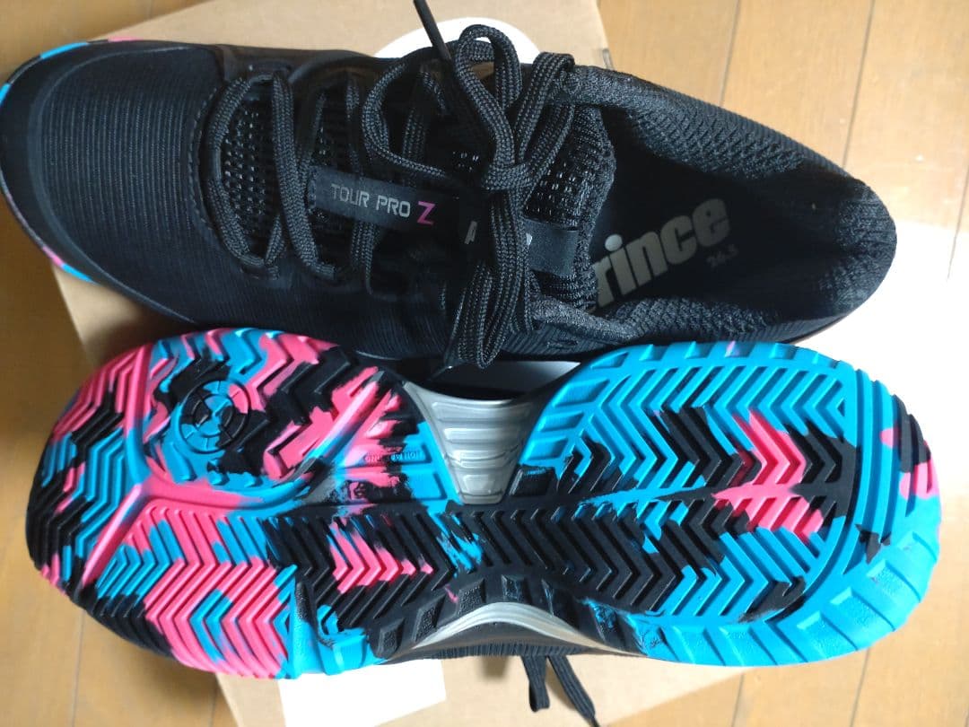 【プライスダウン】プリンスシューズDPSZA16・BLK（165）26.5cm