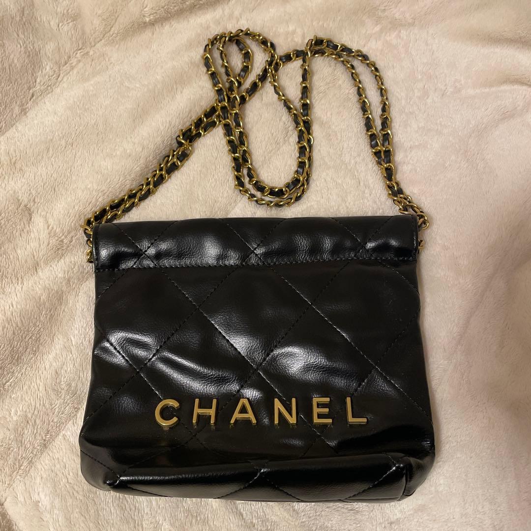 CHANEL ブラック ショルダーバッグ ノベルティ - メルカリ