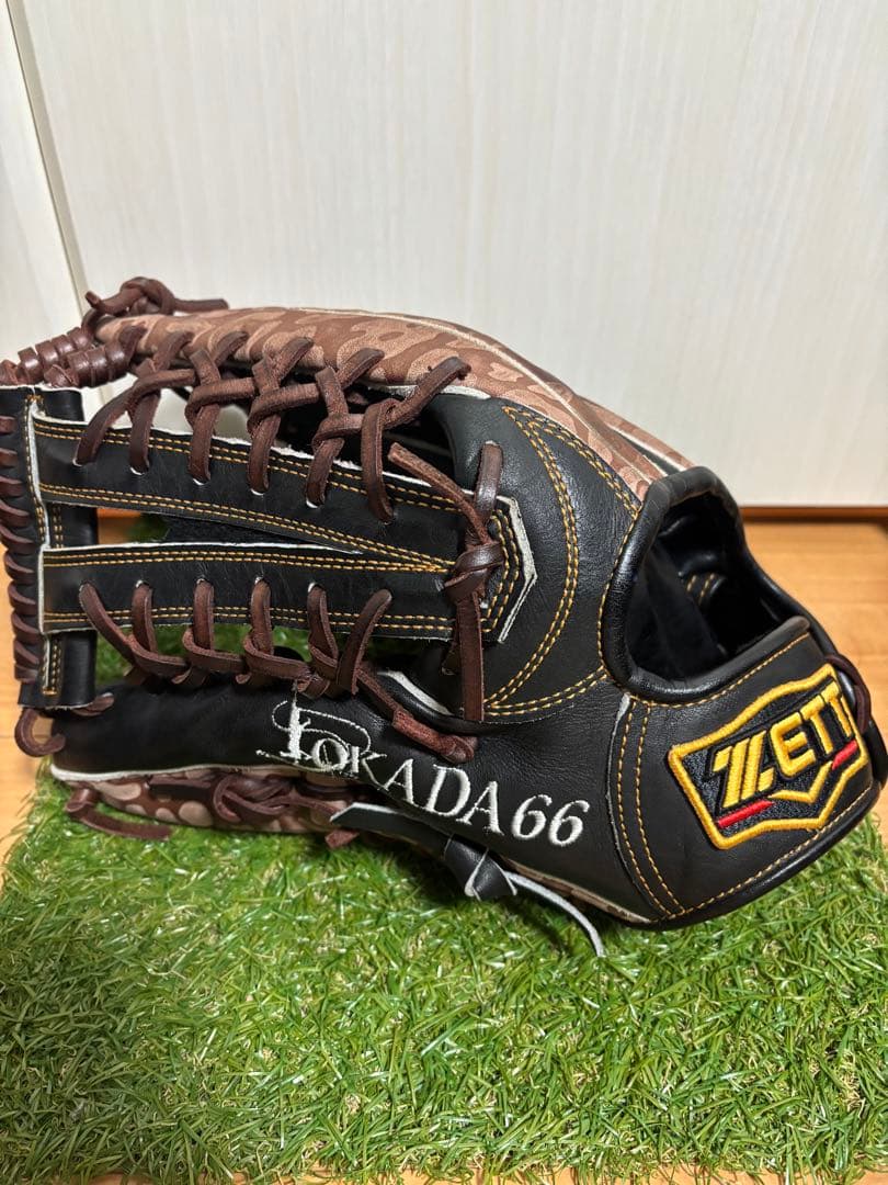 プロ支給品 実使用 岡田幸文 千葉ロッテ ゼット プロステイタス 外野手