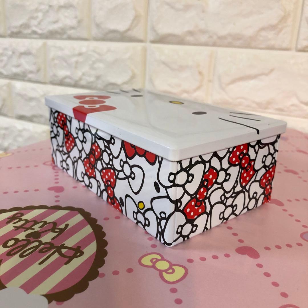 ハローキティちゃんクッキー空き缶 HELLO ハローキティ展 お菓子