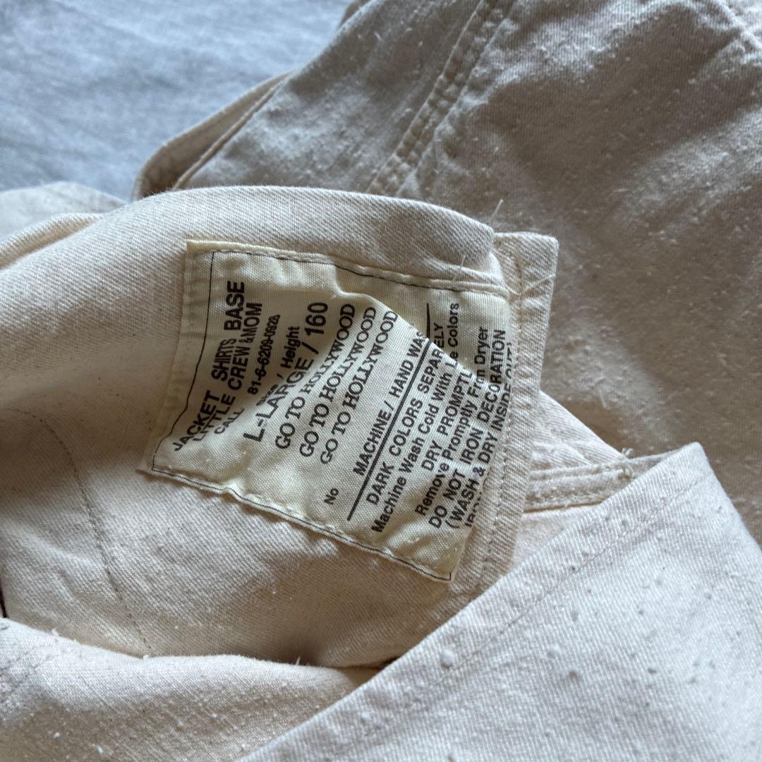 GO TO HOLLYWOOD ホワイトデニムオーバーオール 160