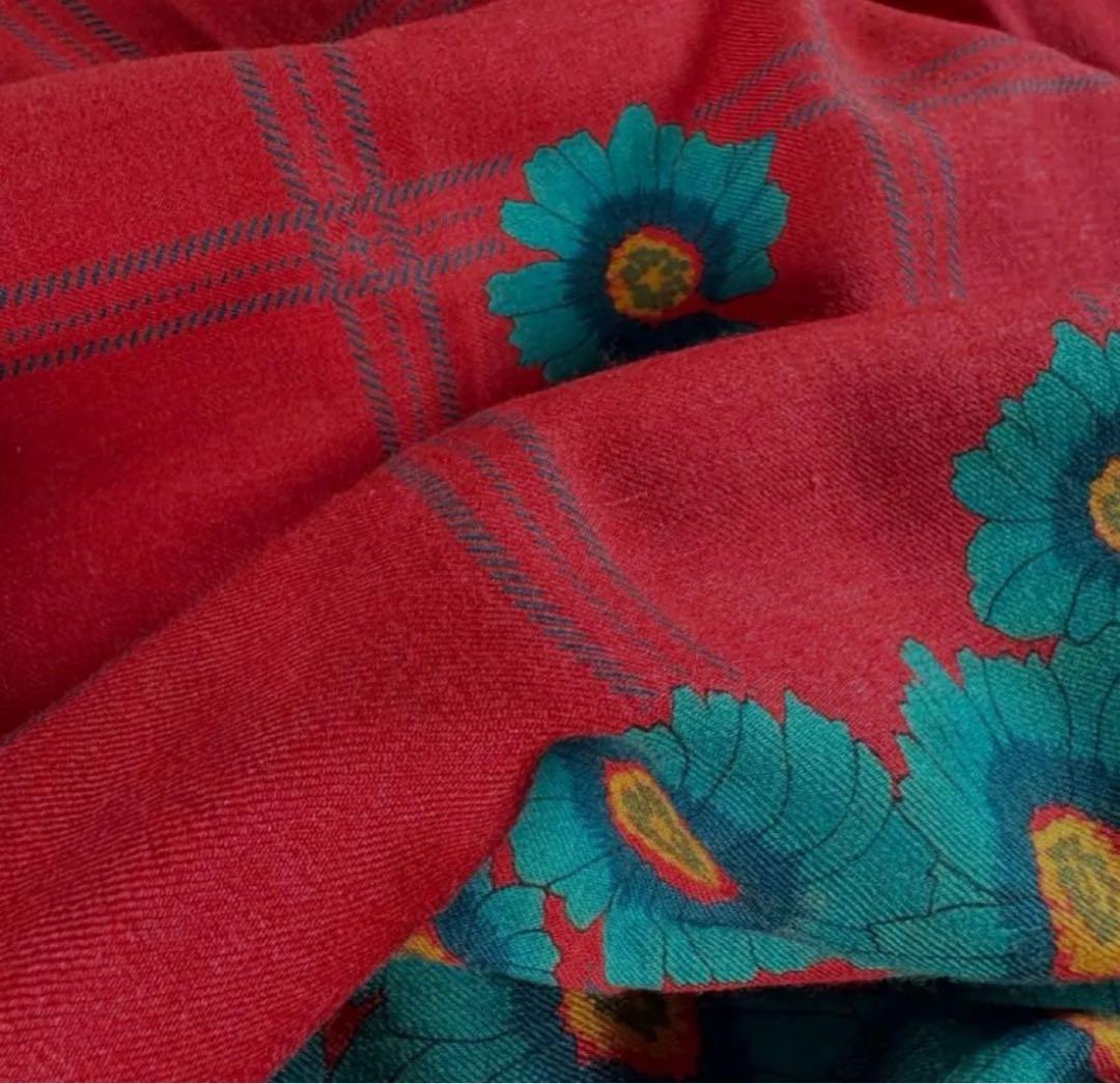 美品　長期保管品　グッチ　GUCCI 大判スカーフ　ショール　オールドグッチ