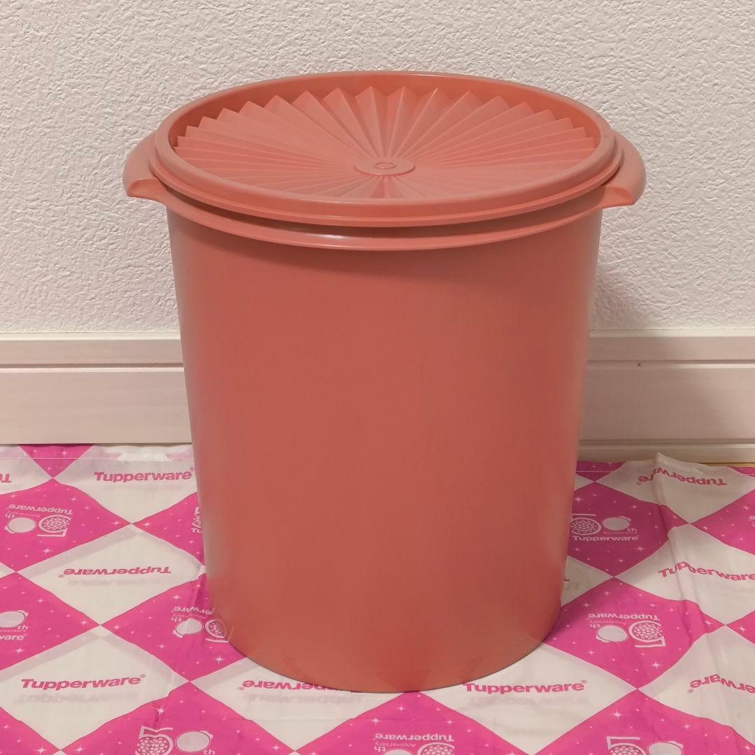 中古 タッパーウェア マキシデコレーター サーモン 容量大 Tupperware