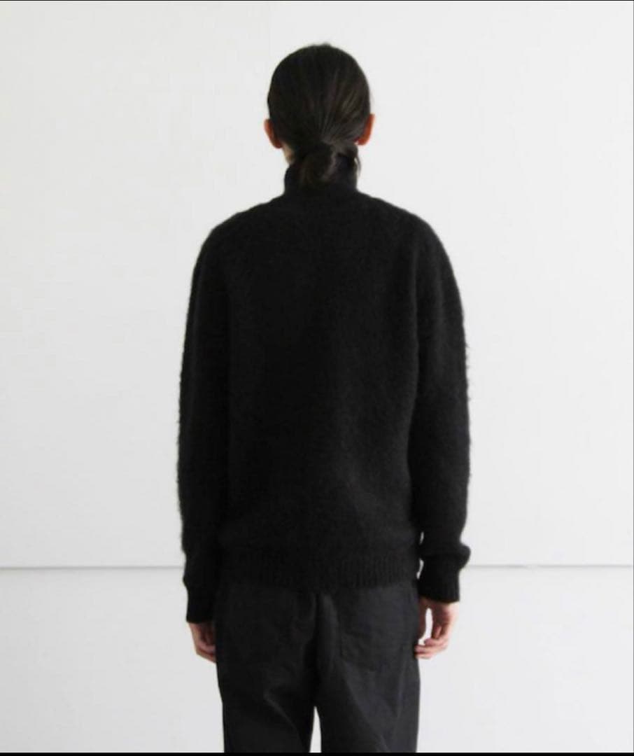 トップス KAIKO SHAGGY ZIP CARDIGAN \"BLACK\"