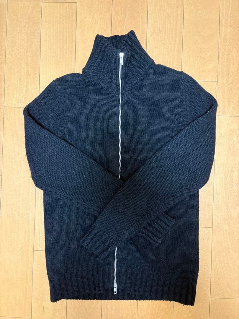 トップス KAIKO SHAGGY ZIP CARDIGAN \"BLACK\"