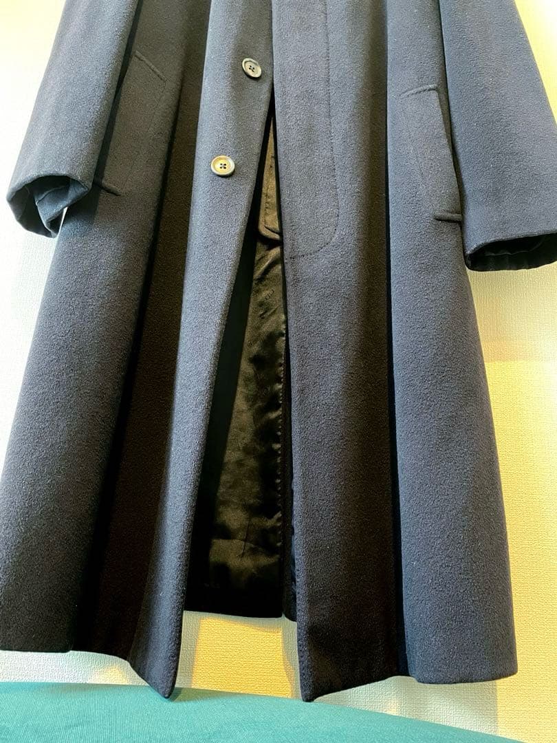 ご*様 美品 最高級 カシミヤ100% クリスチャンディオール ステンカラーコー