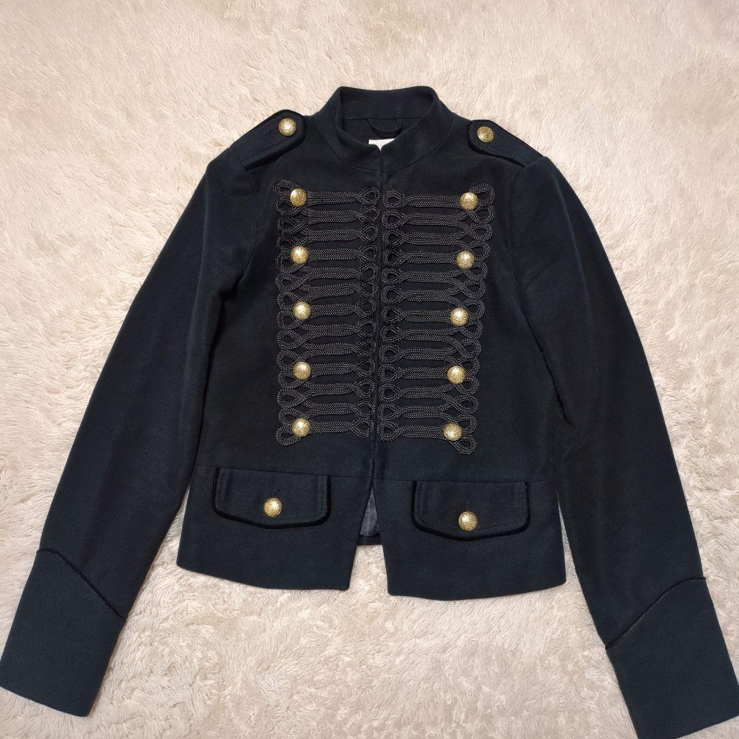 美品！GAP ナポレオンジャケット XS レディース 金ボタン ブラック