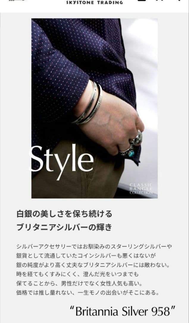 スカイブルーホーク　ダブルクラシックバングル