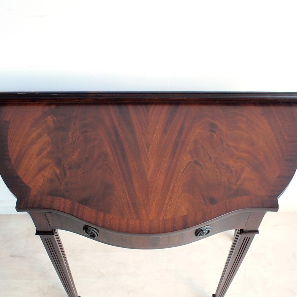 クラシカル マホガニー材 コンソールテーブル 細脚 アンティーク ZR24107