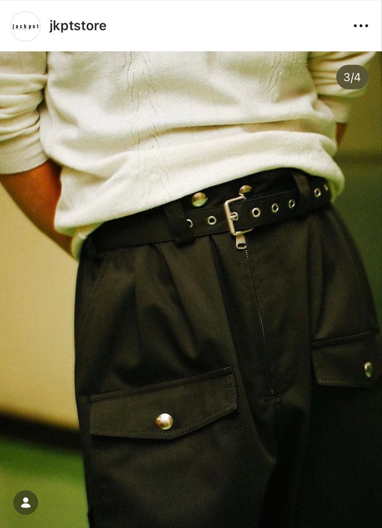 パンツ MARNI 20SS Belted Military Trousers