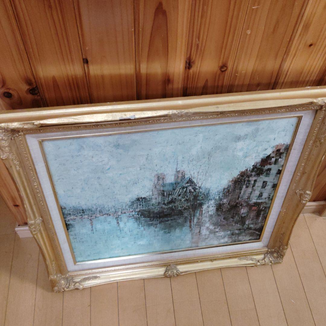 値下げ　ヨーロッパ　油絵　原画　街並み