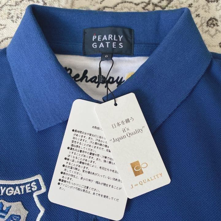 新品 PEARLY GATES ポロシャツ 刺繍 ニコちゃん 定価¥19800