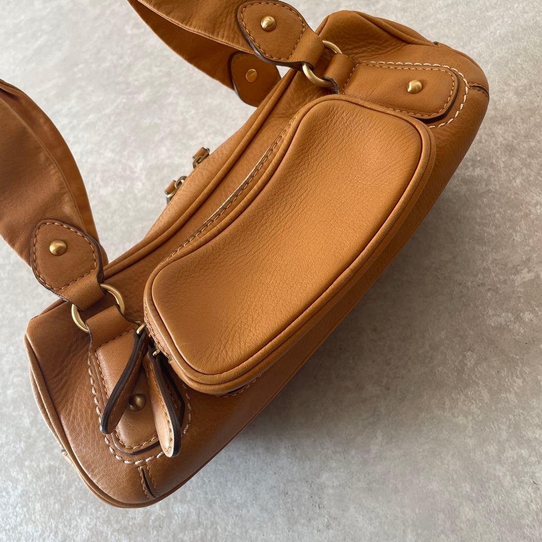 美品【定価7万】レア土屋鞄 ラフィネミディアムバンドショルダー ハンドバッグ