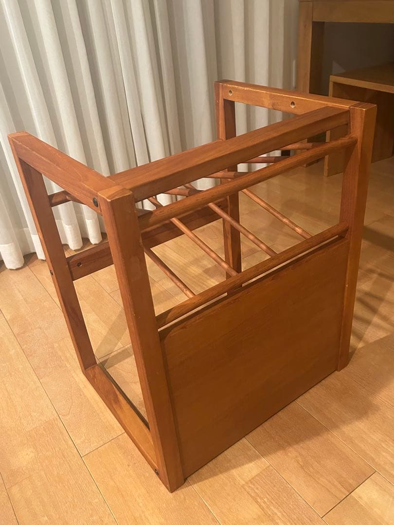 SCANTEAK サイドテーブル マガジンラック