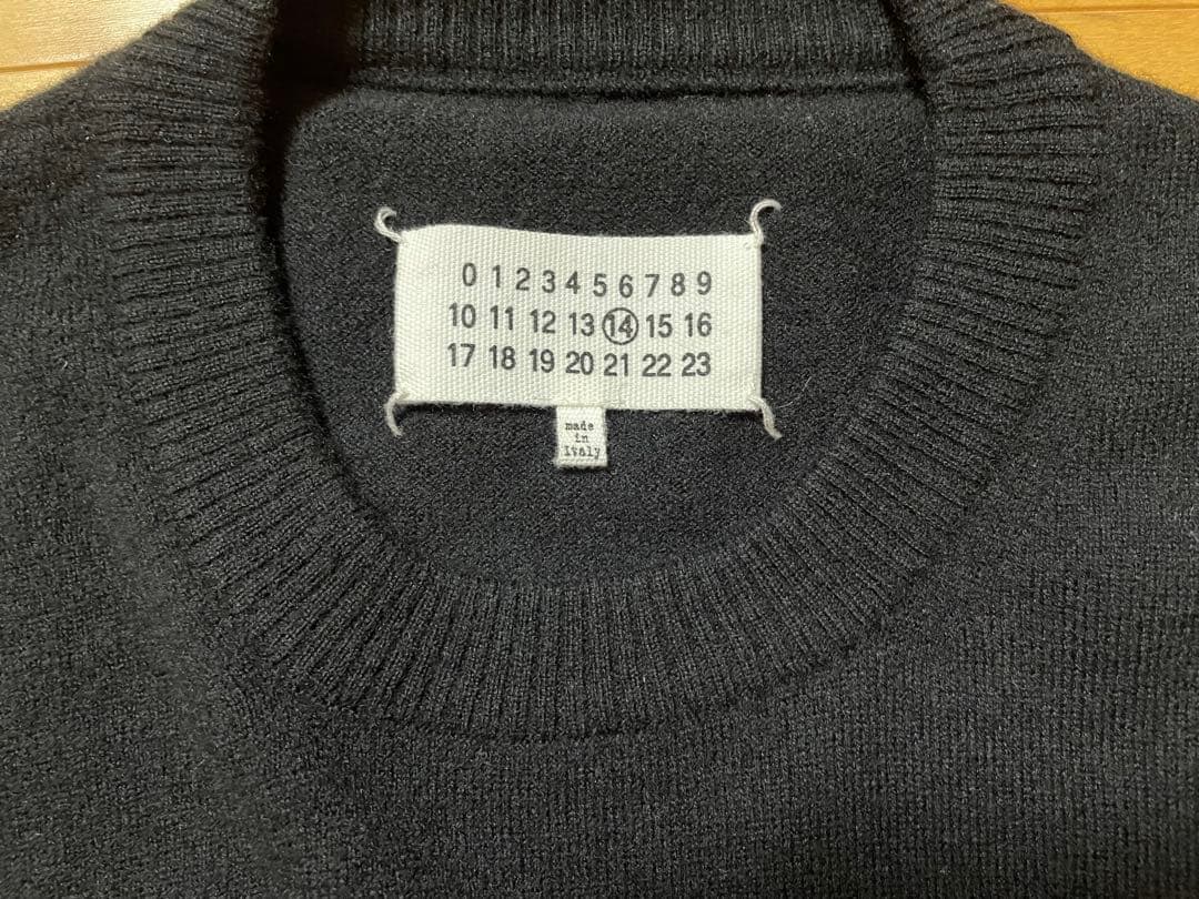 Maison Margiela メゾンマルジェラ エルボーパッチニット ブラック