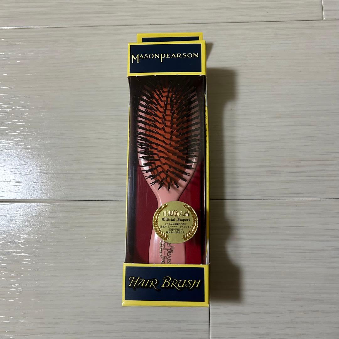 Mason Pearson ヘアブラシ ピンク Mason Pearson Pink Child's Boar Bristle Brush – Smallflower