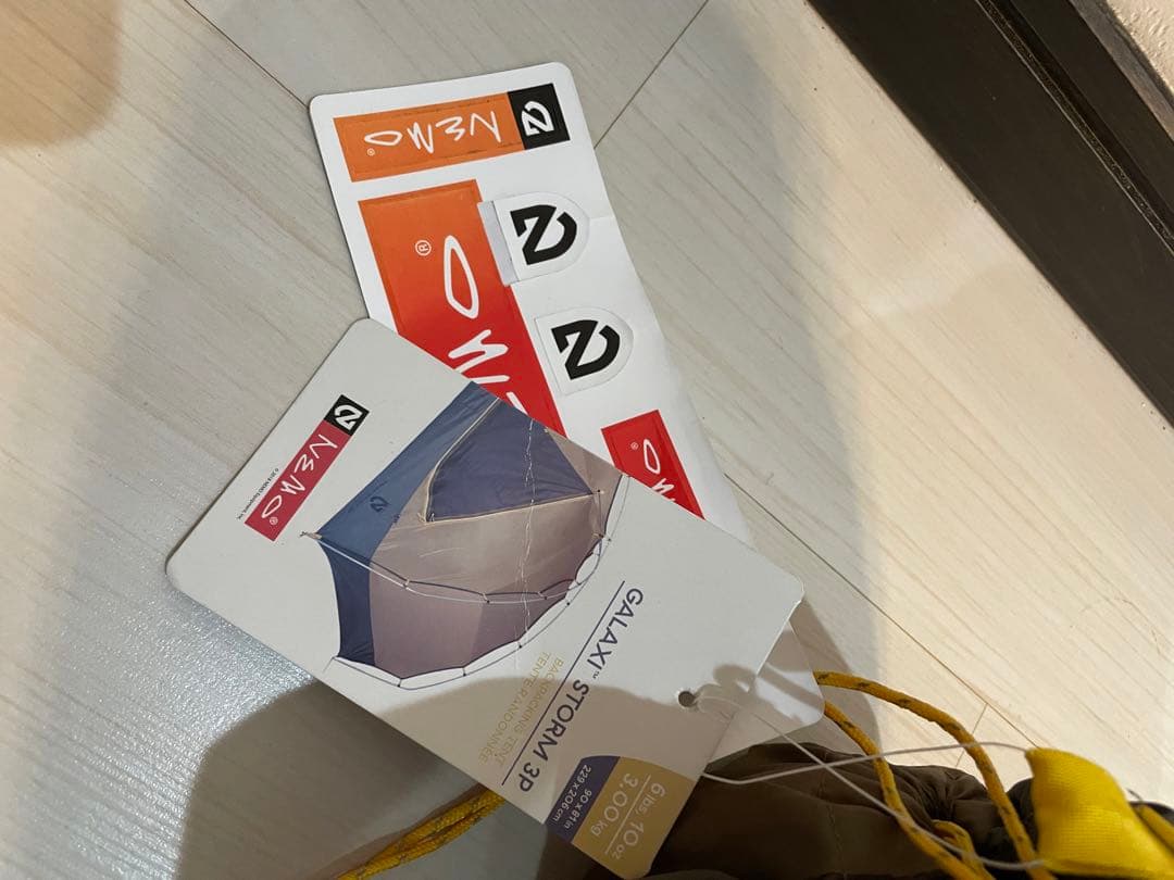 【未使用品】ニーモ ギャラクシーストーム3P フットプリント付き