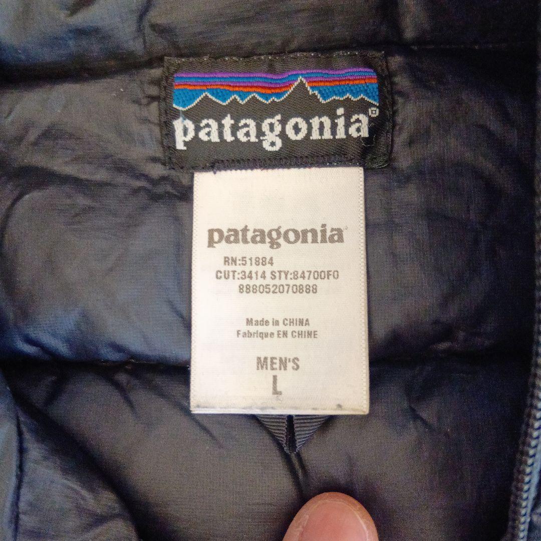 patagonia フード付きダウンジャケット L ブラック