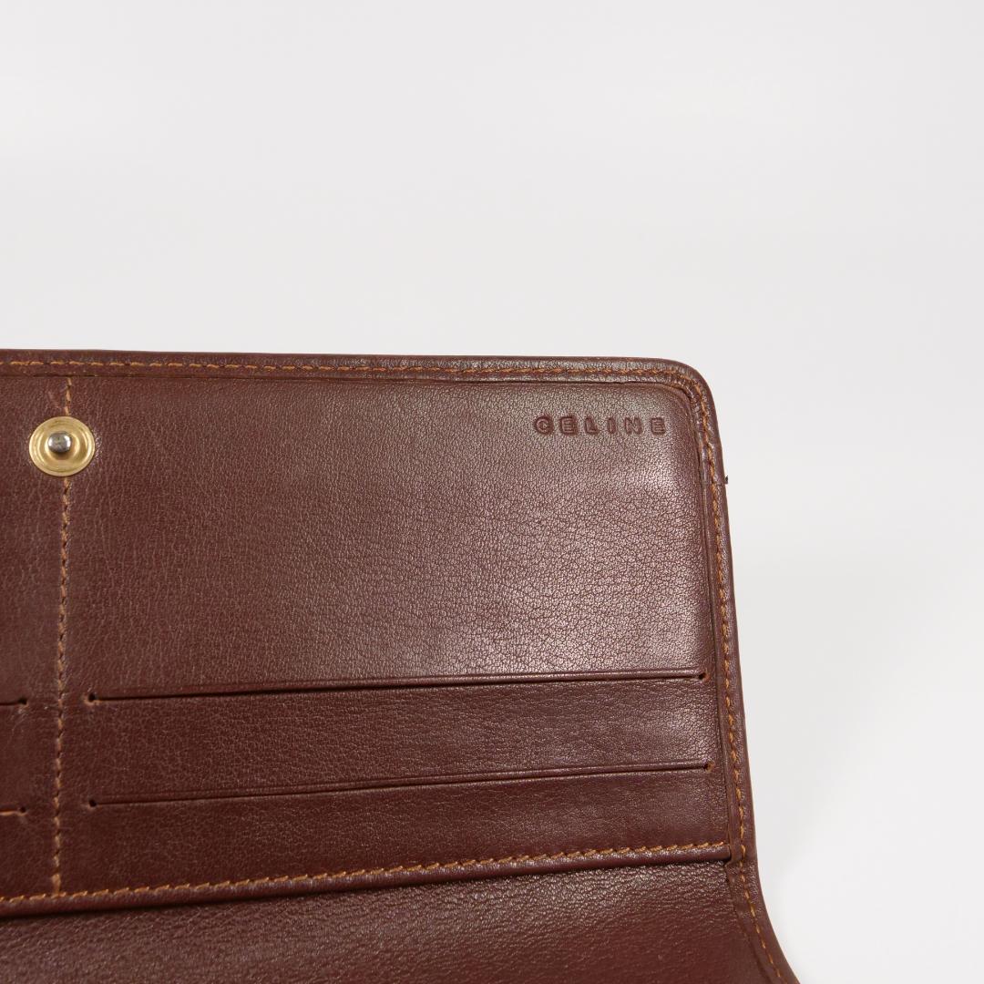美品✨セリーヌ celine 長財布 マカダム デニム