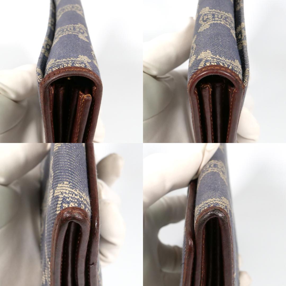 美品✨セリーヌ celine 長財布 マカダム デニム