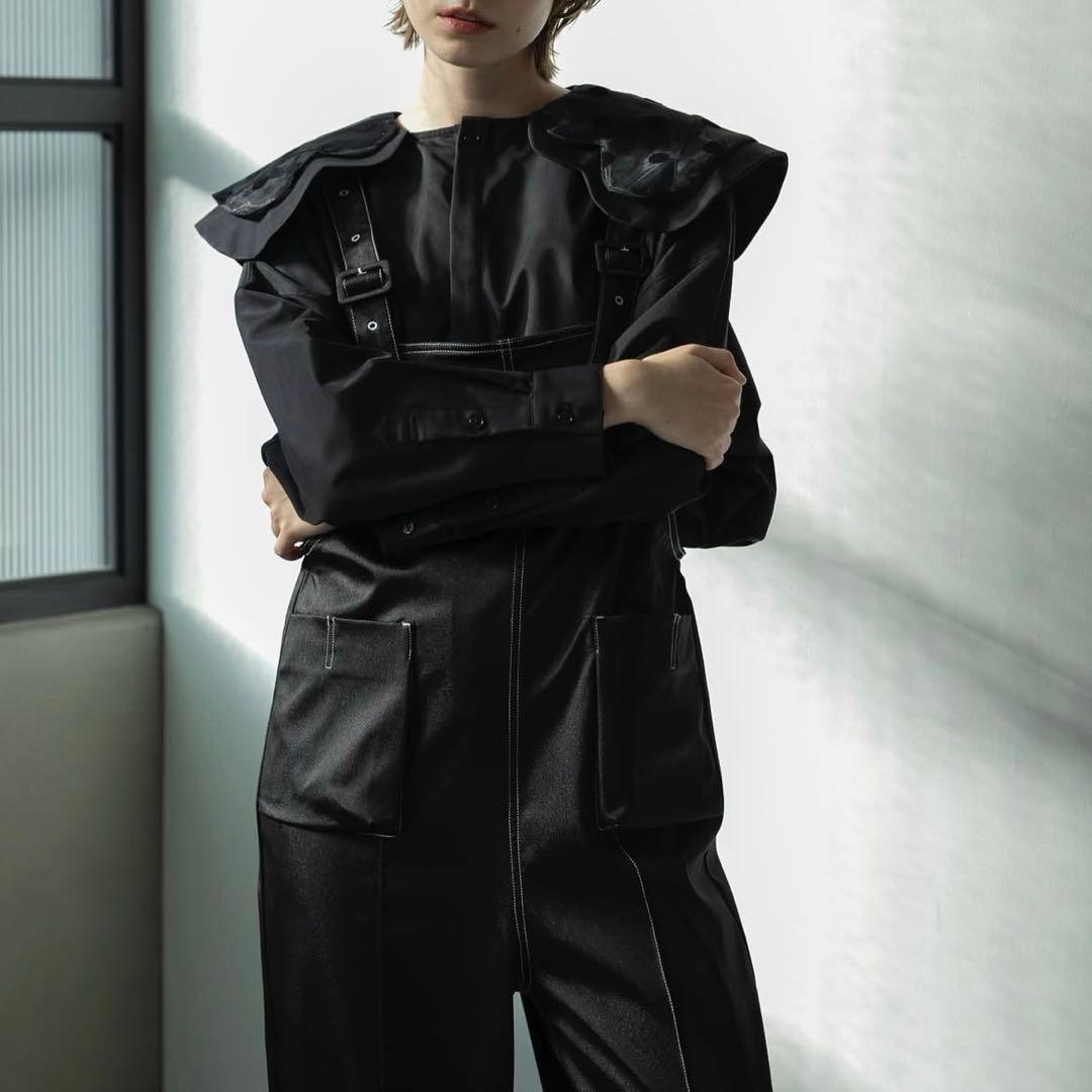 linkable シャイニーサロペット ブラック　リンカブル