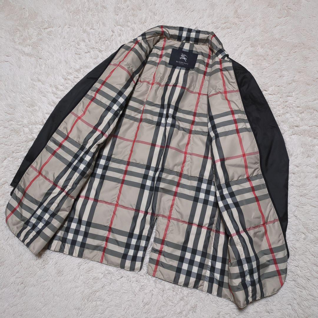 美品！バーバリーロンドン　ダウンライナー付きコート　M　メガチェック　黒