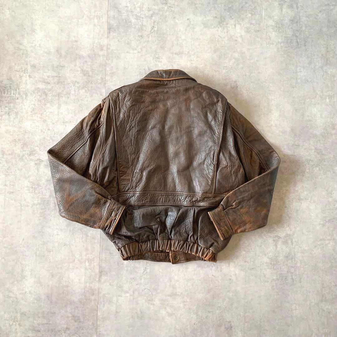 超希少】80s ハーレーダビッドソン フライトレザージャケット A-2