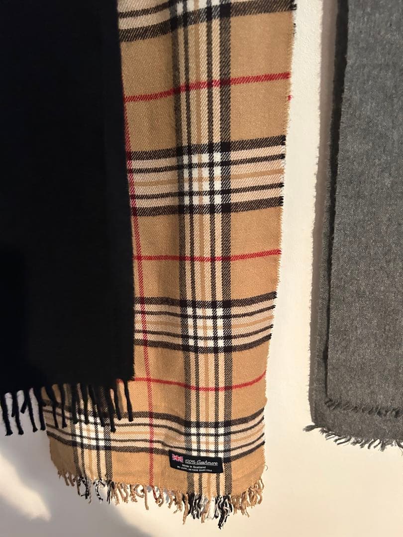 ジョシュアエリス JoshuaEIIis カシミアマフラー　ブラック