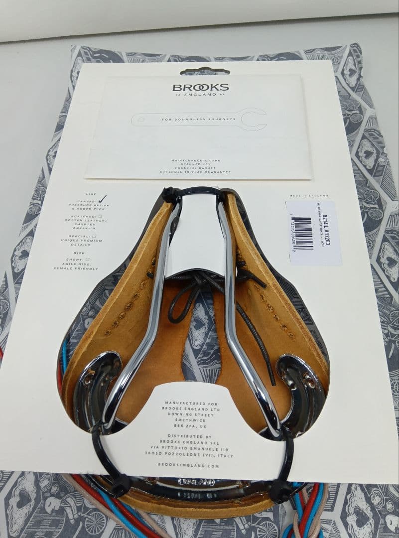 BROOKS レザーサドル B214L BROWN