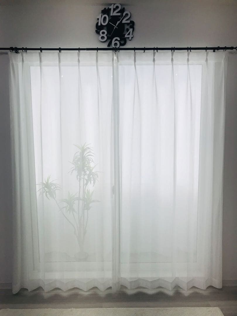 ゆか　完全遮光　カーテン　8枚　レースカーテン　10枚