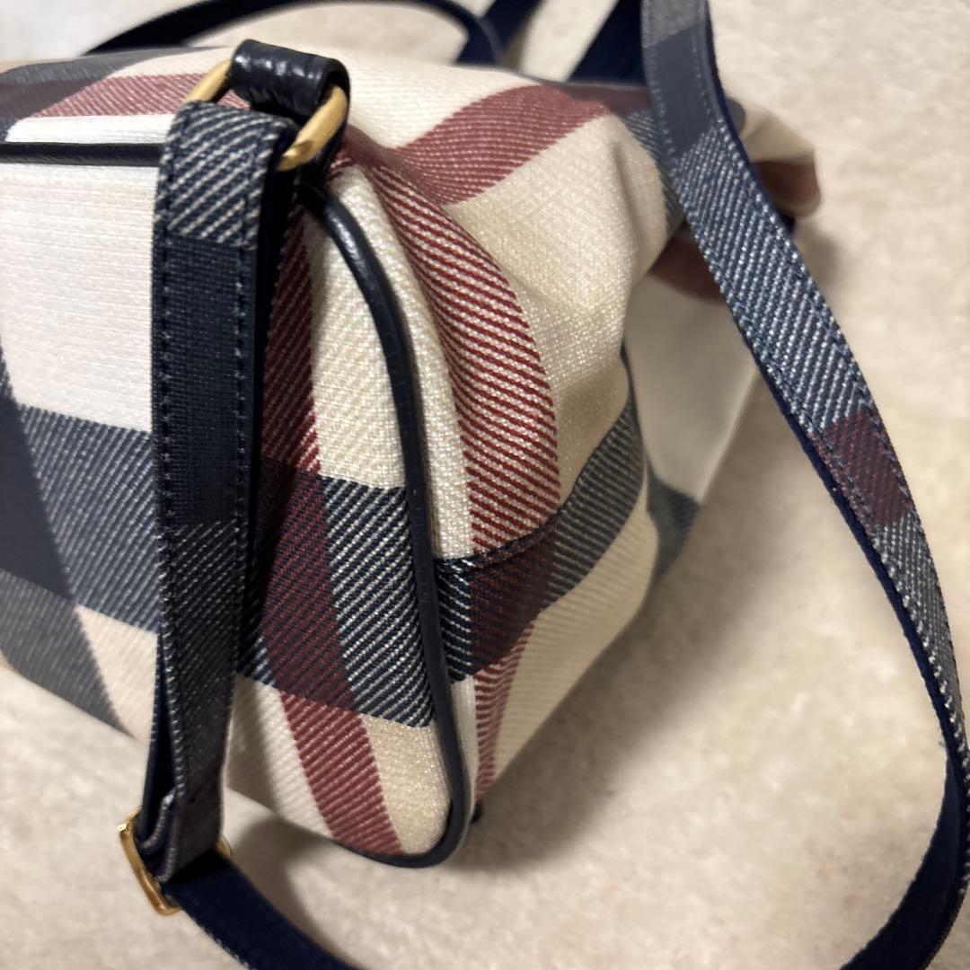 美品⭐️ブルーレーベルクレストブリッジ リュック ノバチェック PVC 牛革