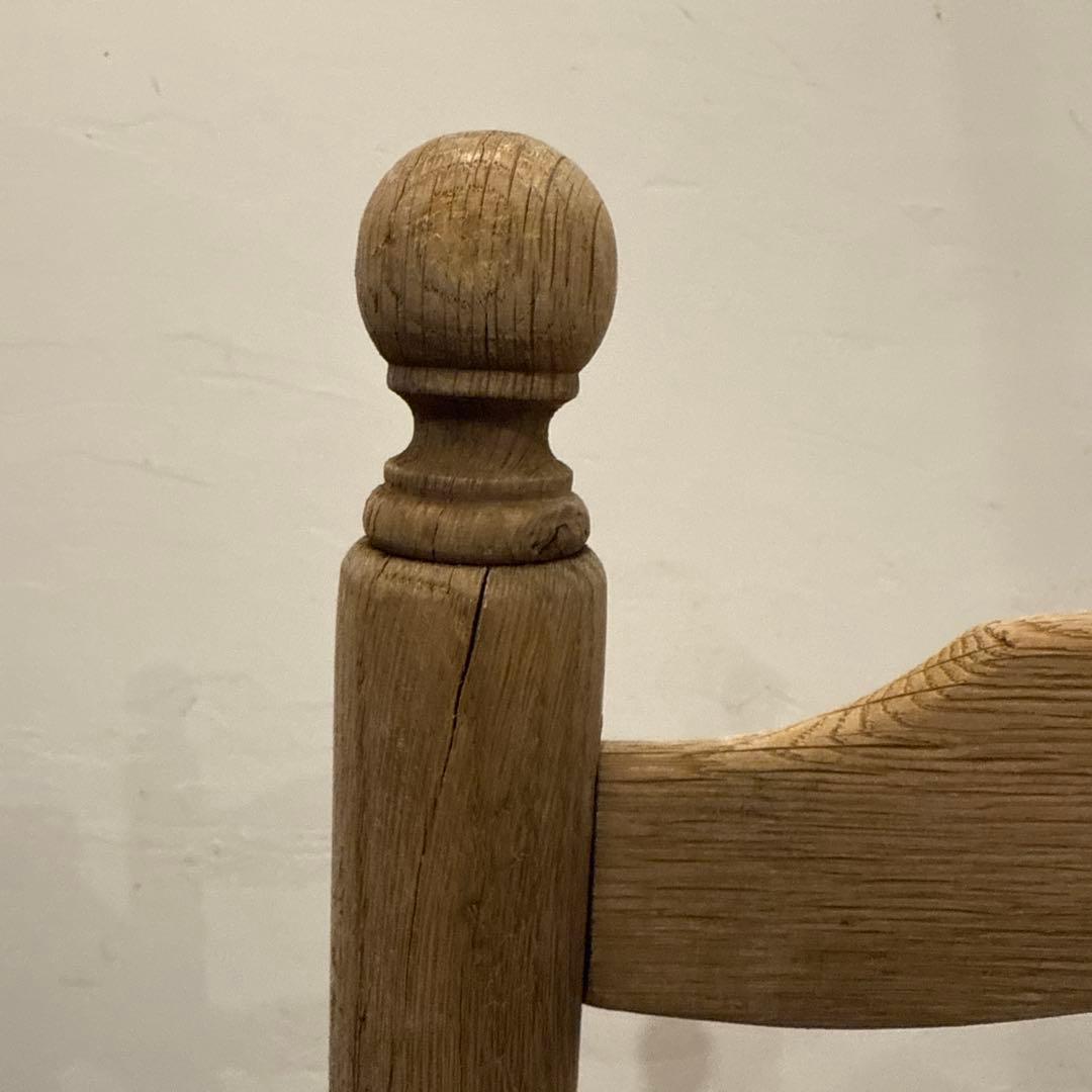 Saminaru様ダイニングチェア　カフェチェア　藁座面　剥離　3