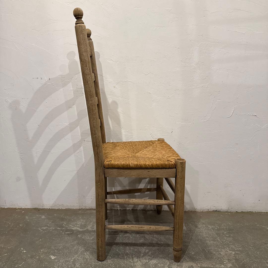 Saminaru様ダイニングチェア　カフェチェア　藁座面　剥離　3