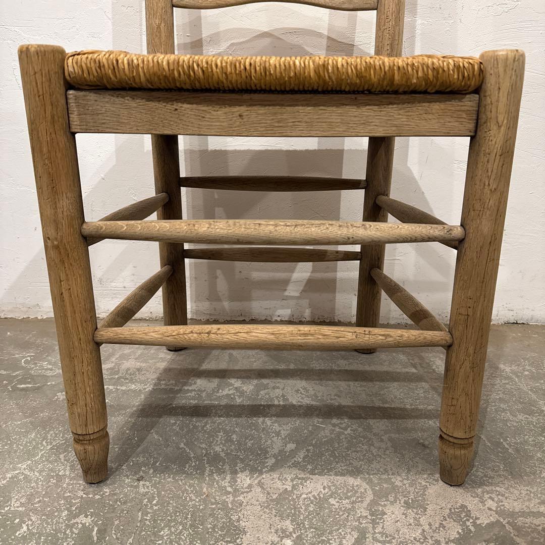 Saminaru様ダイニングチェア　カフェチェア　藁座面　剥離　3