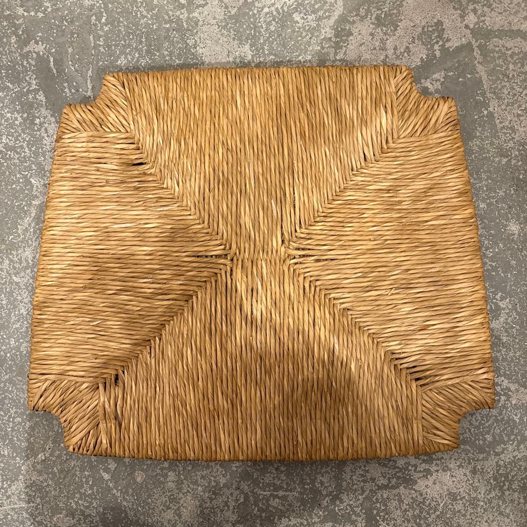 Saminaru様ダイニングチェア　カフェチェア　藁座面　剥離　3