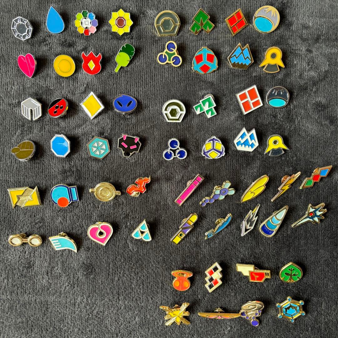 ポケモン ジムバッジ カントー地方〜カロス地方 58個セット - メルカリ