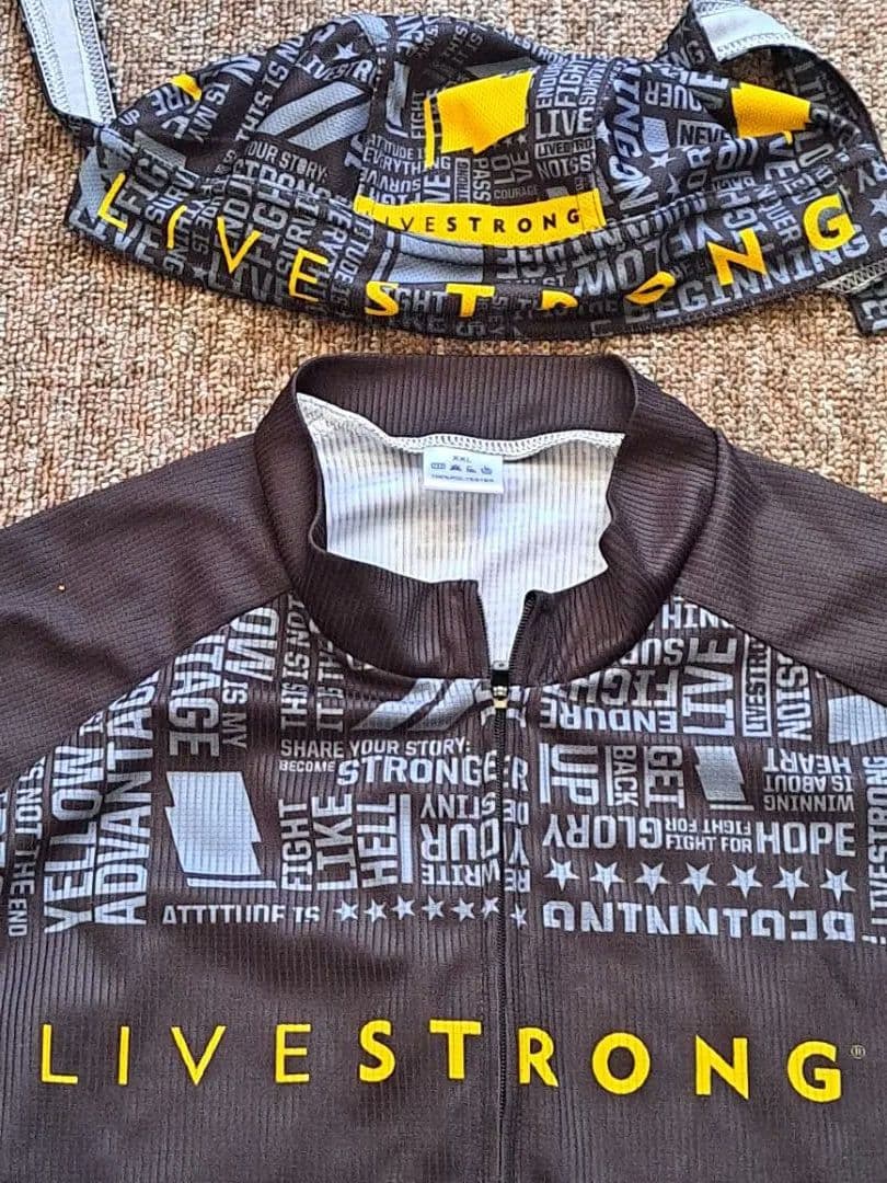 レアLIVESTRONG ランス·アームストロングサイクルジャージ上下セット