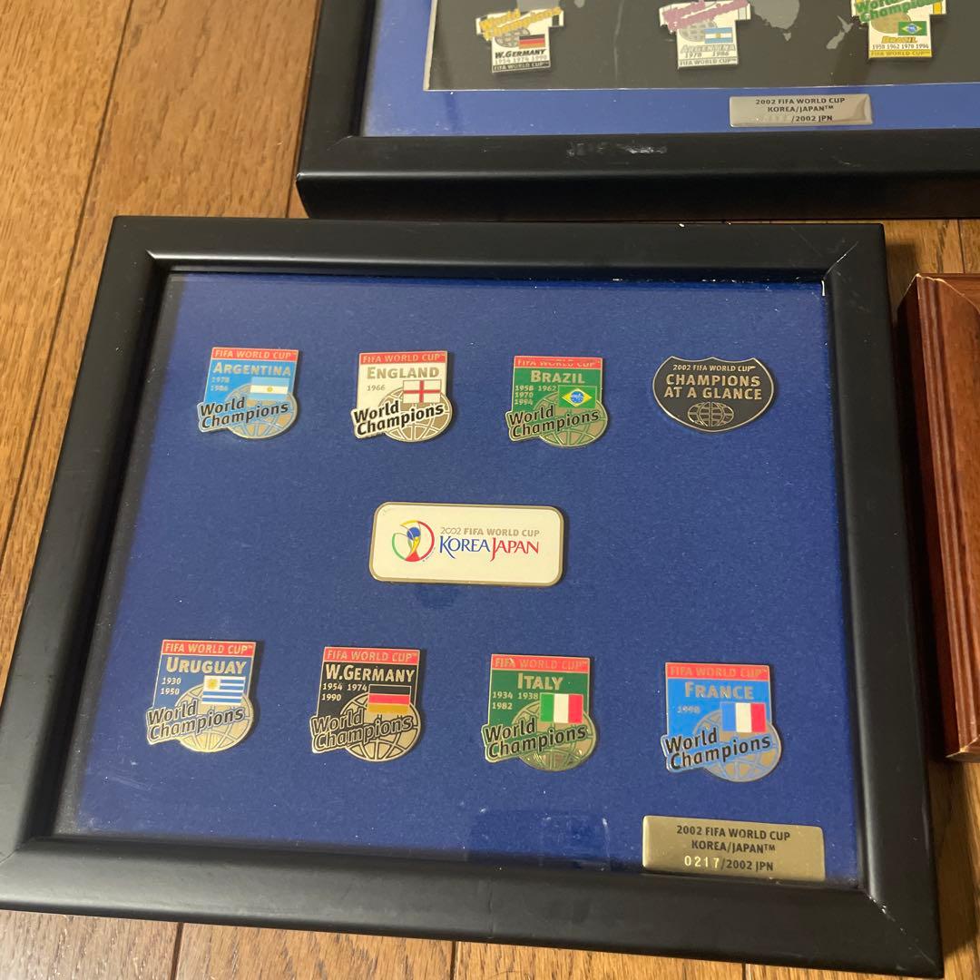 サッカー　ワールドカップ　日韓　フランス　ピンバッジ　ピンパッチ　ピンズ　7個