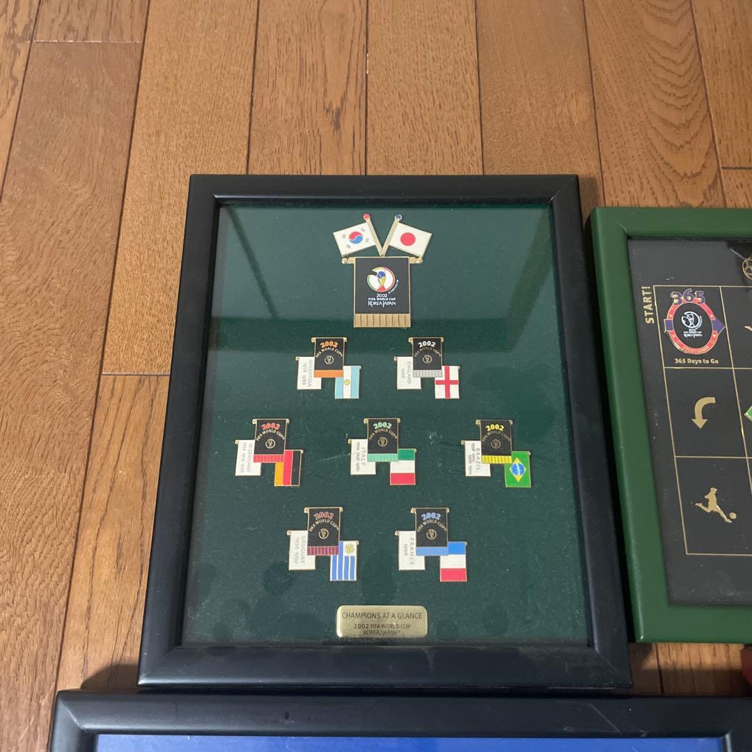 サッカー　ワールドカップ　日韓　フランス　ピンバッジ　ピンパッチ　ピンズ　7個