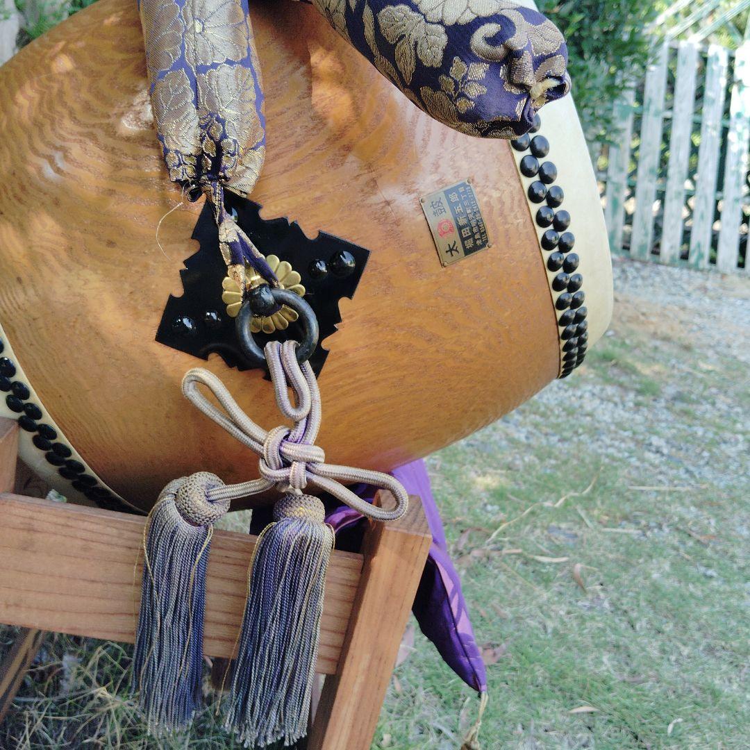 和太鼓 直径約40cm 金色模様