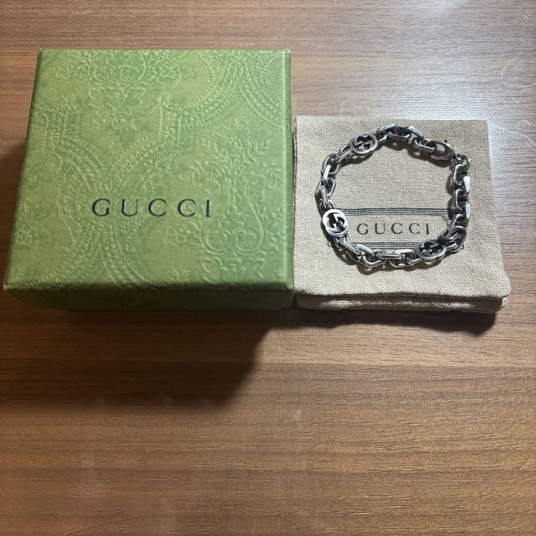 正規品 GUCCI インターロッキング ブレスレット 19号 - メルカリ