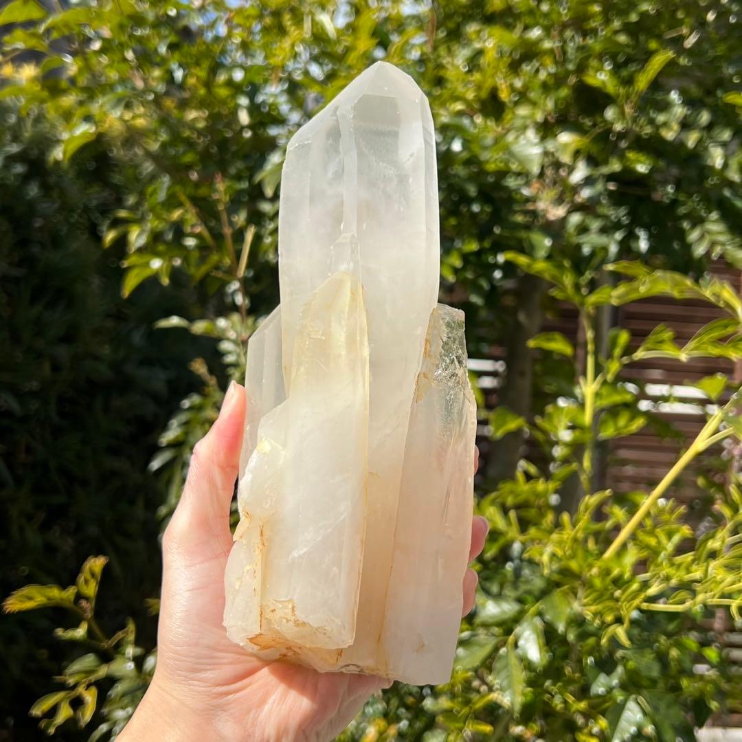 ✨大型ハイパワー水晶✨逸品 レムリアンシード 水晶クラスター 天然石 原石