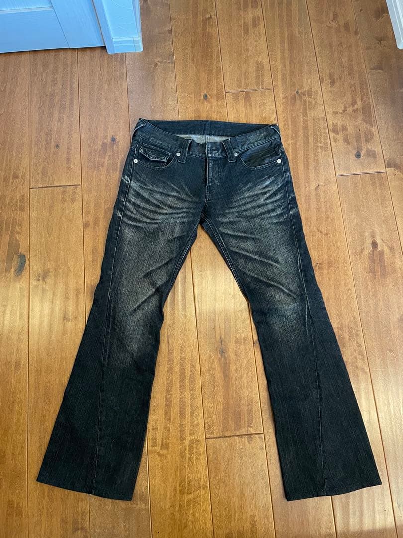 TORNADO MART ブラックブーツカットデニム Lサイズ - パンツオンライン