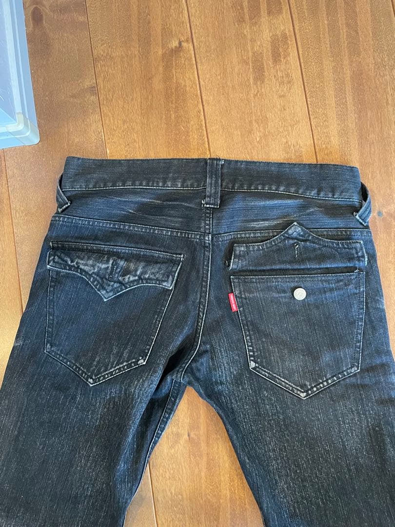 TORNADO MART ブラックブーツカットデニム Lサイズ - パンツオンライン