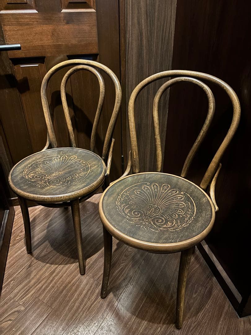 ≪2脚≫アンティーク風No.18 曲げ木 チェア［チェコTON社製］ ディノス