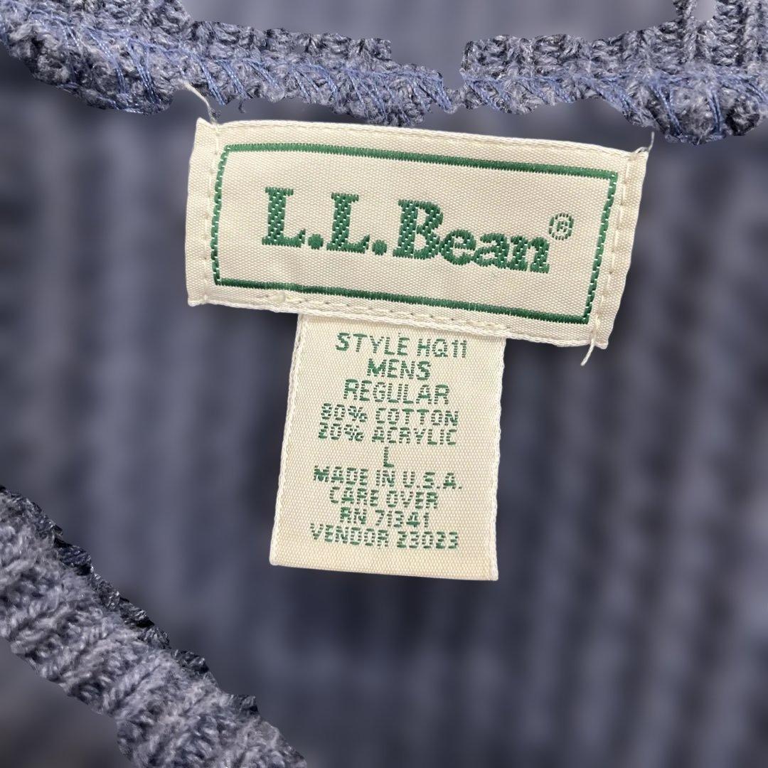 バ*ラ様 L.L.Bean グレー〜ブルー　ニットセーター 古着