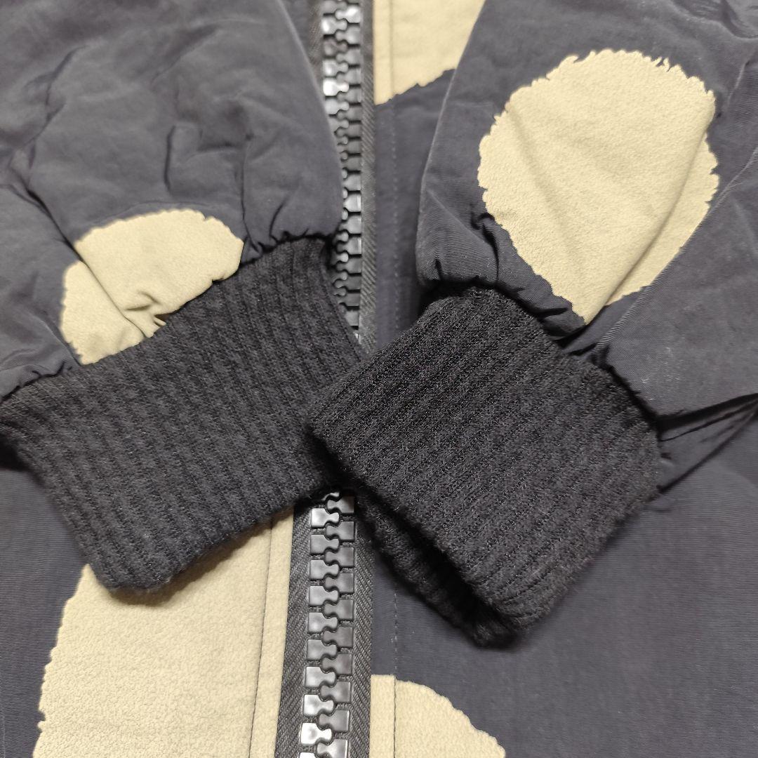 新品タグ付 antiqua ビッグシルエットドット柄コート ブラック F